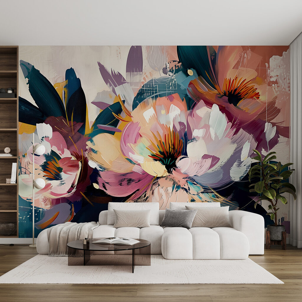 Bloemen in krachtige penseelstreken — interieur 2