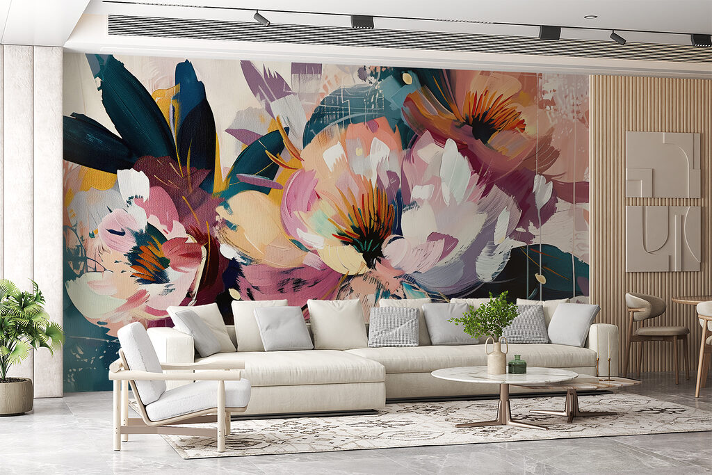 Bloemen in krachtige penseelstreken — interieur 3