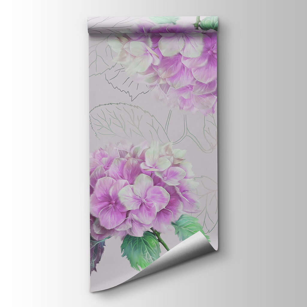 Hortensia's met getekende bladeren — productweergave