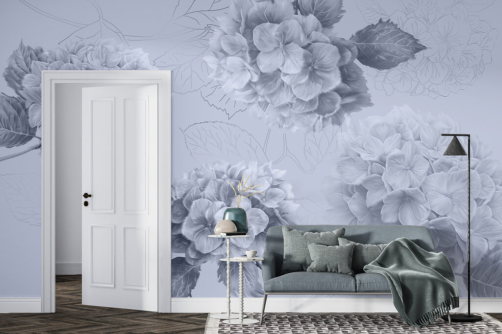 Hortensia's met getekende bladeren — interieur 3