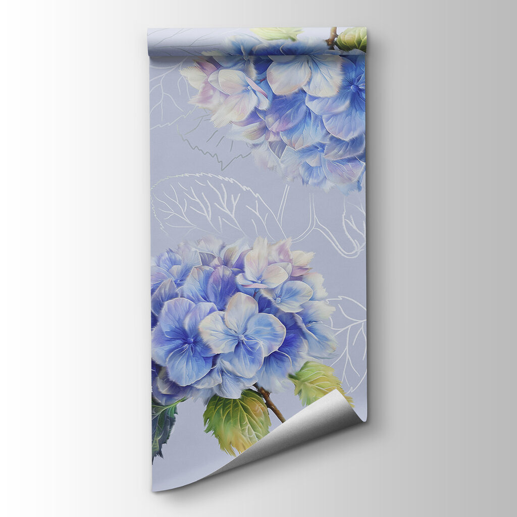 Hortensia's met getekende bladeren — productweergave