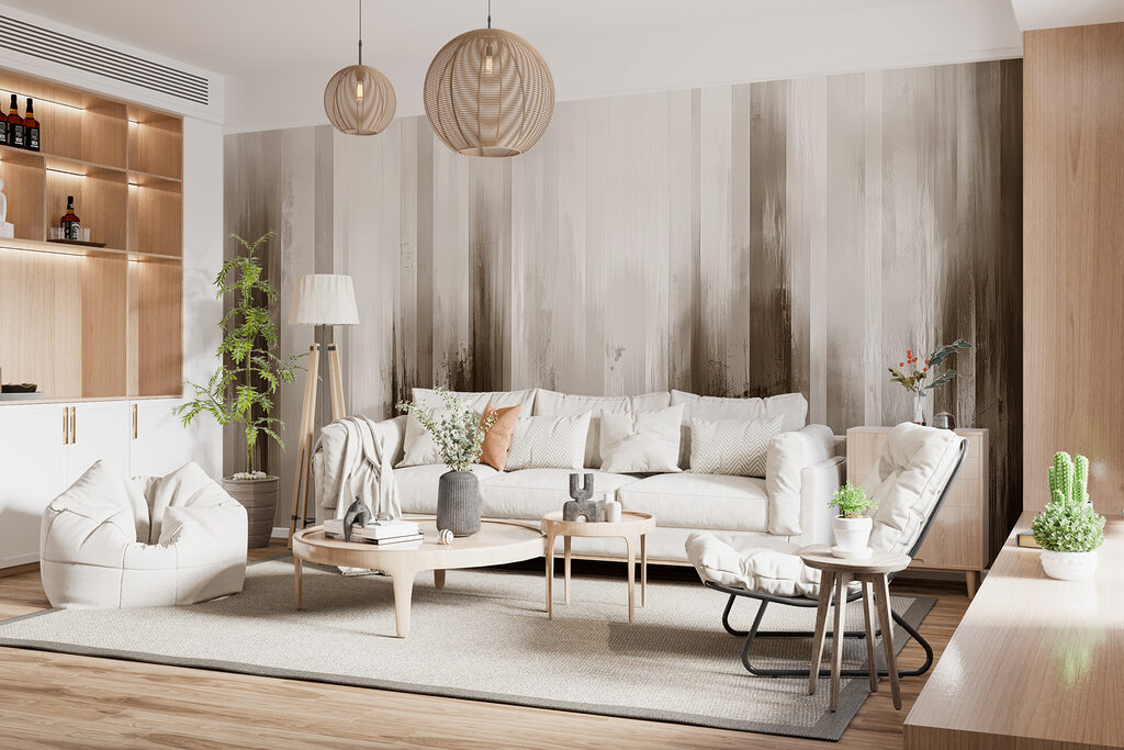 Verticale streken vervagen — interieur 2