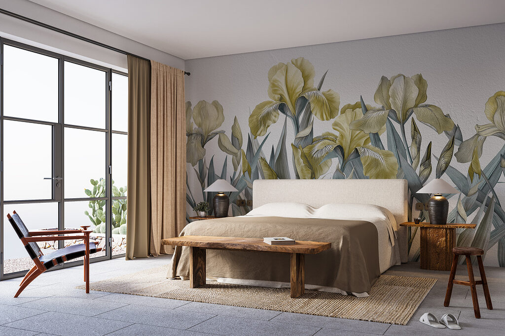 Irissen op slanke stelen — interieur 1