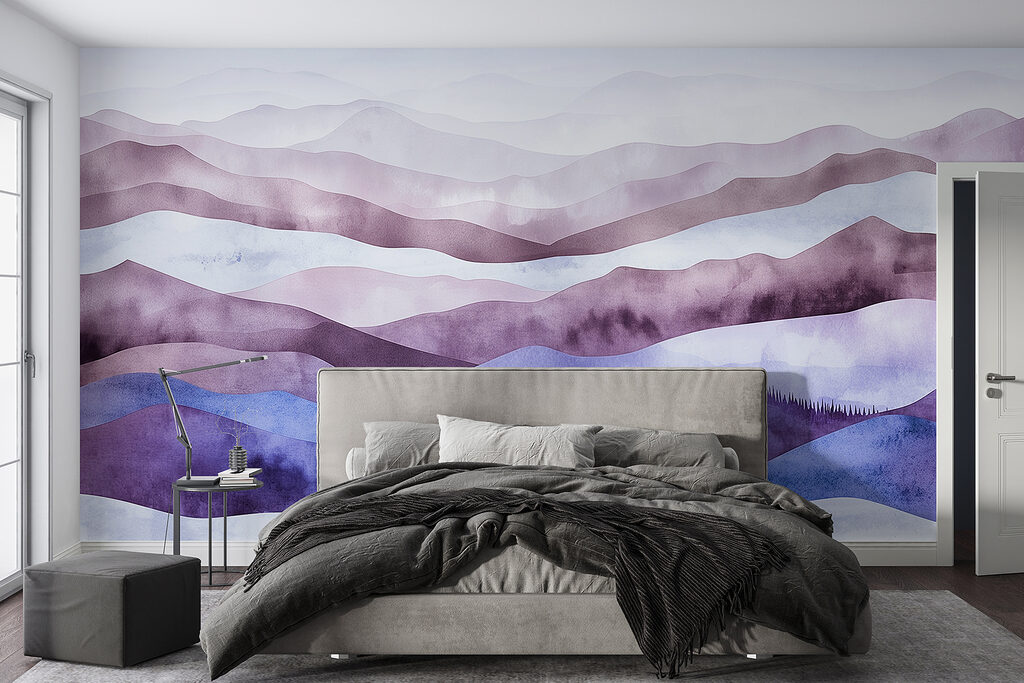 Heuvels in golvende aquarel — interieur 1