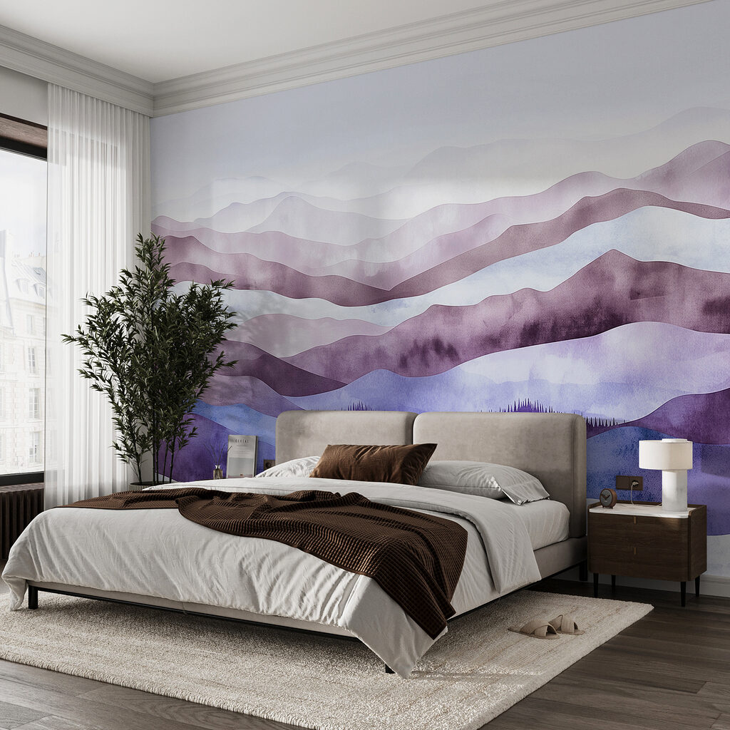 Heuvels in golvende aquarel — interieur 2