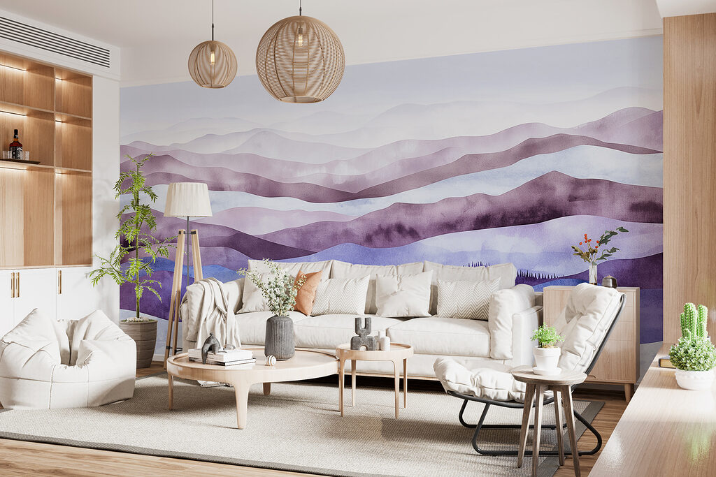 Heuvels in golvende aquarel — interieur 4