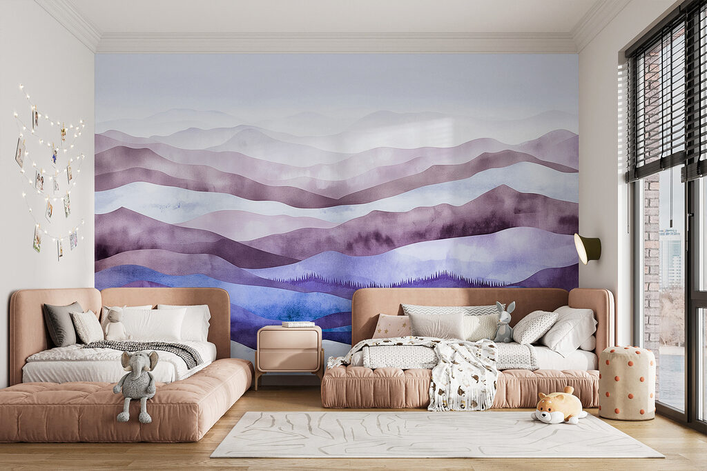 Heuvels in golvende aquarel — interieur 5
