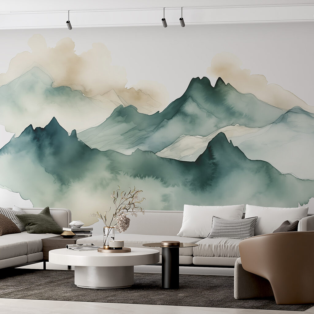Groene pieken in inktnevel — interieur 1