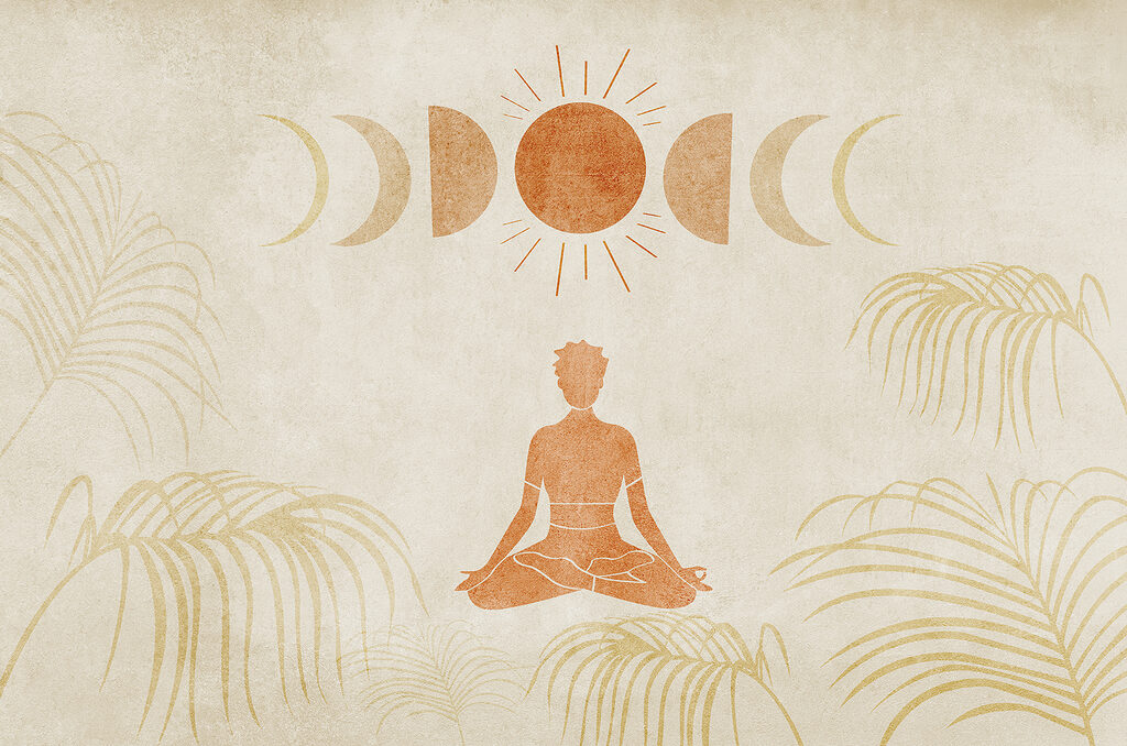 Meditatie onder de maancyclus — volledig ontwerp