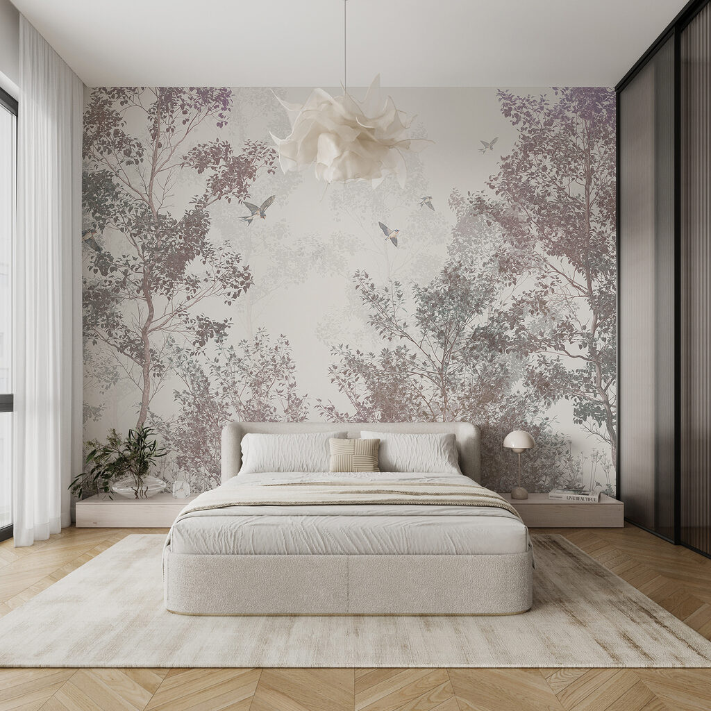 Vogels vliegen in de lucht — interieur 2