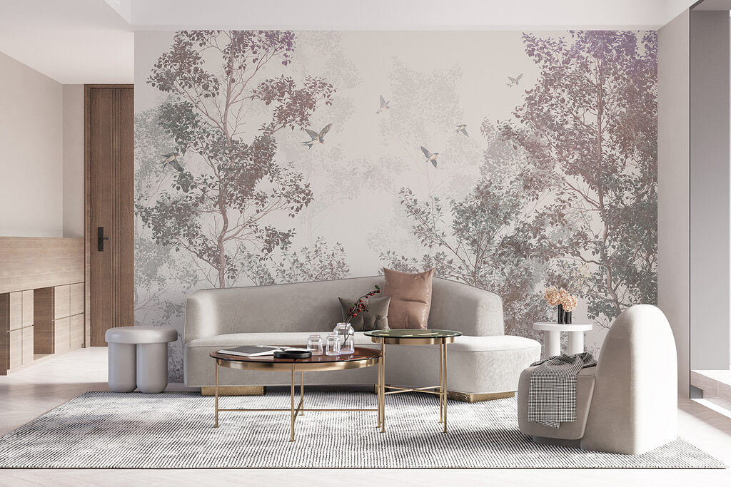 Vogels vliegen in de lucht — interieur 3