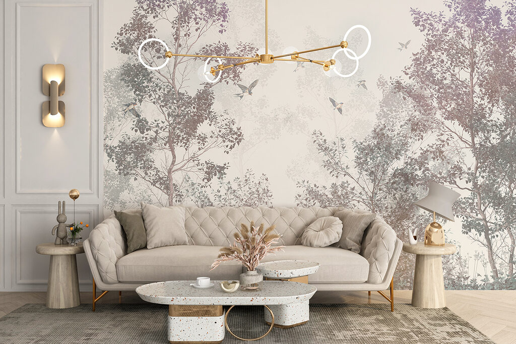 Vogels vliegen in de lucht — interieur 4