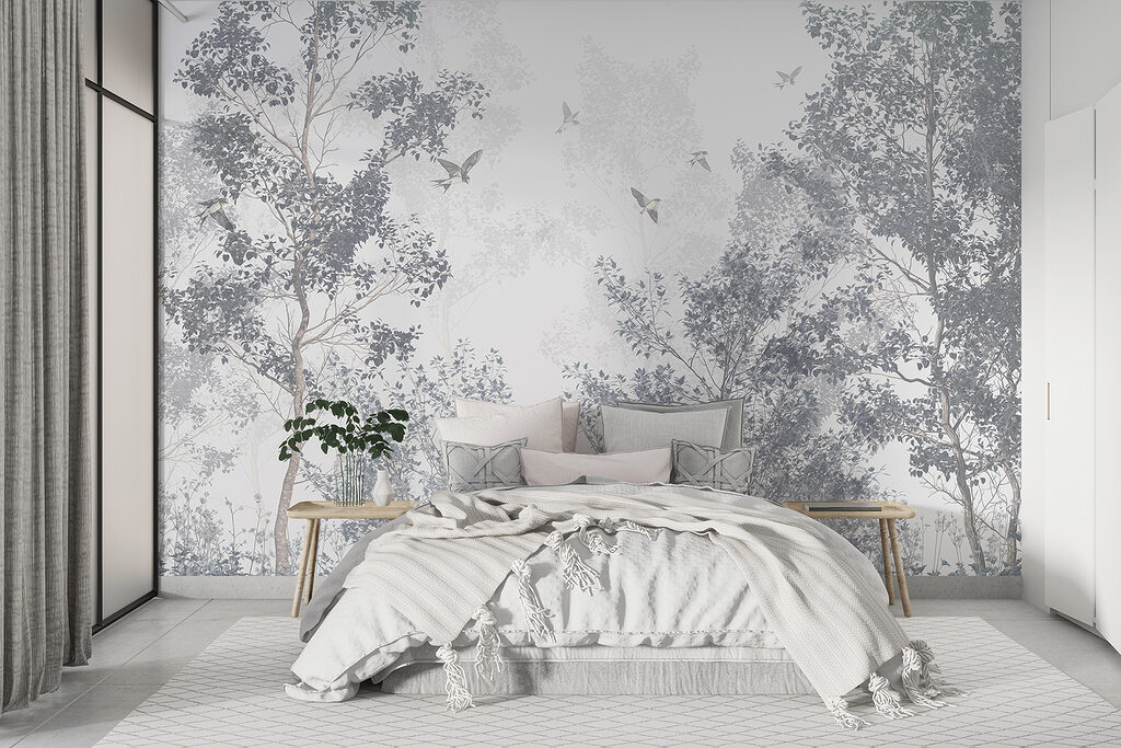Vogels boven de bomen — interieur 2