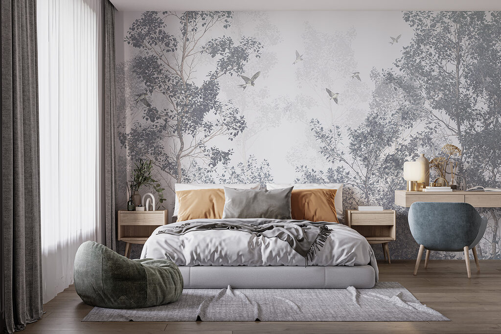 Vogels boven de bomen — interieur 3