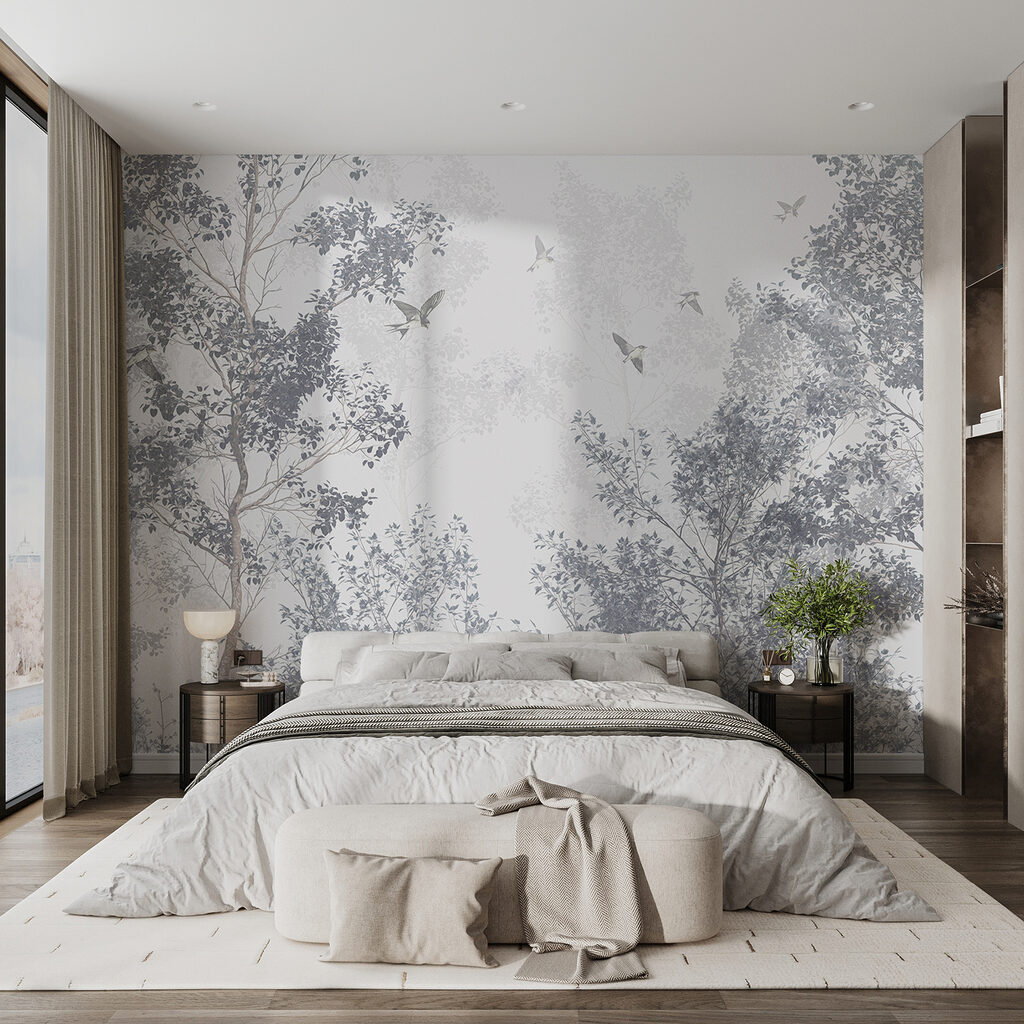 Vogels boven de bomen — interieur 4
