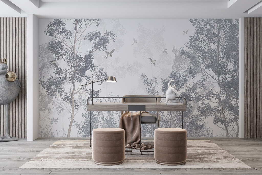 Vogels boven de bomen — interieur 5