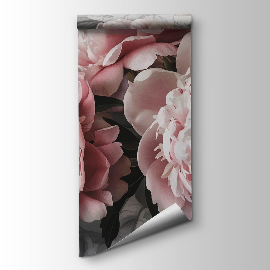 Roze bloemen op donkergroen — productweergave
