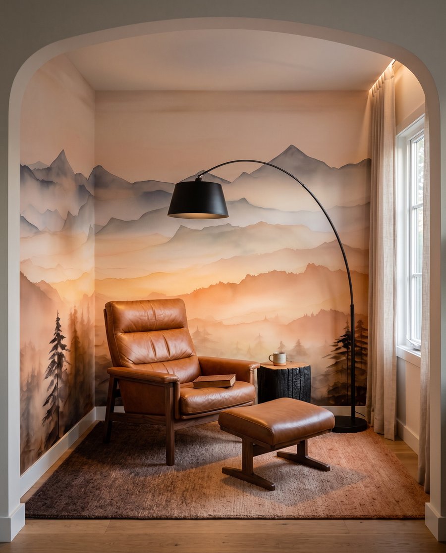 Gouden ochtend tussen boslagen — interieur 3