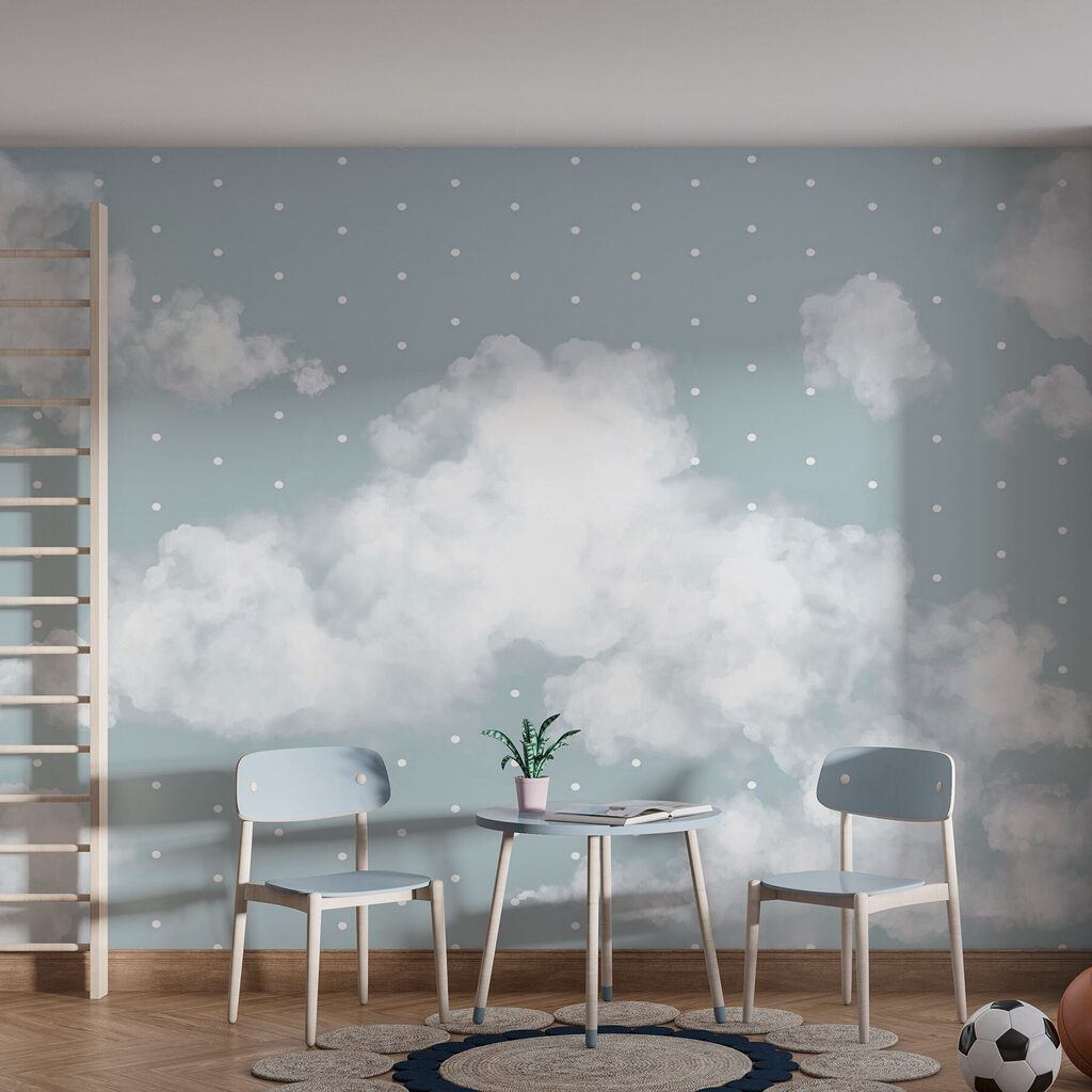 Witte wolken met stipjes — interieur 2