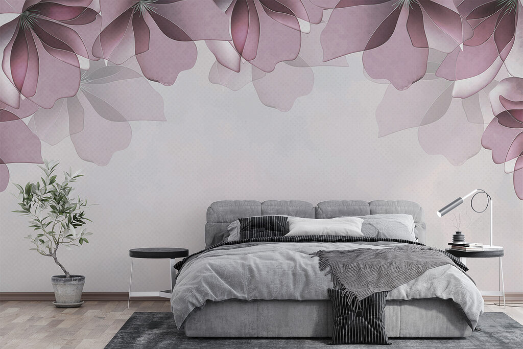 Paarse bladeren bovenaan — interieur 1