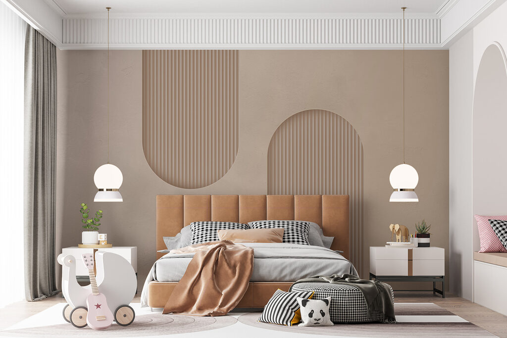 Twee geribbelde ronde banen — interieur 4