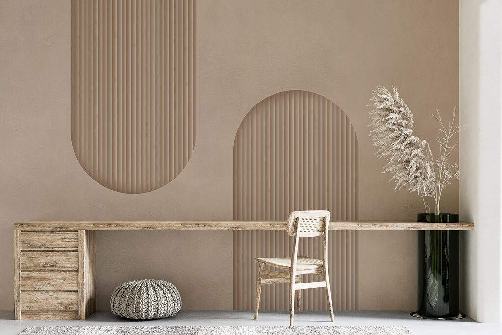 Twee geribbelde ronde banen — interieur 5