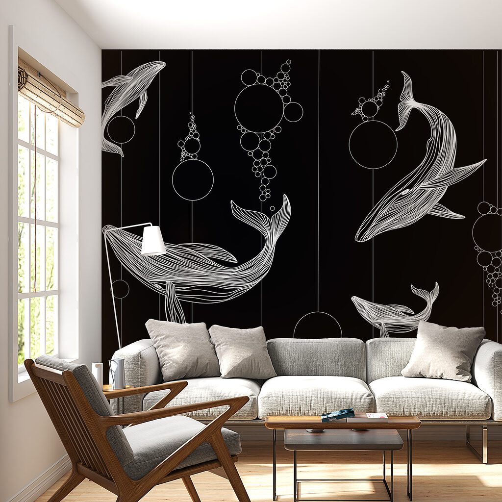 Walvissen tussen hangende cirkels — interieur 1