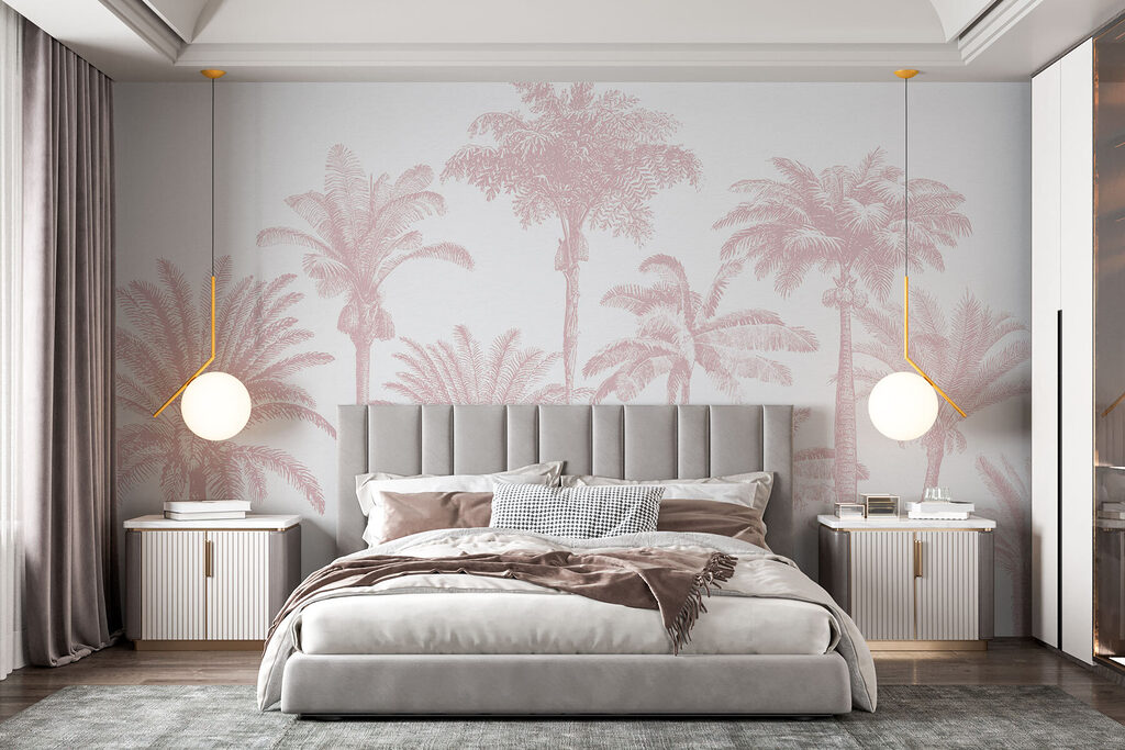 Palmen in fijne lijnen — interieur 1