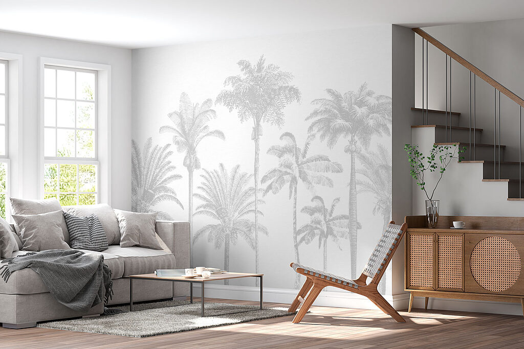 Palmen in fijne lijnen — interieur 1