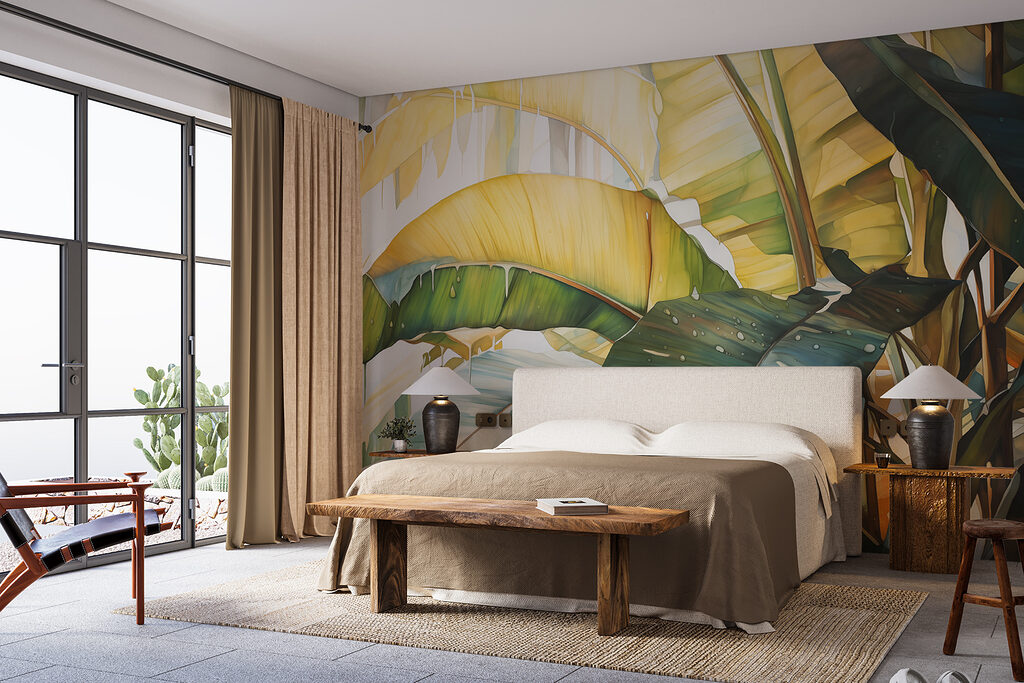 Groene bladeren in zonlicht — interieur 2