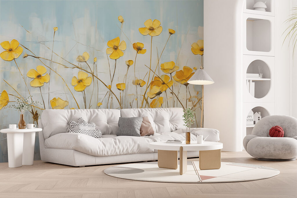Gele bloei op stelen — interieur 2