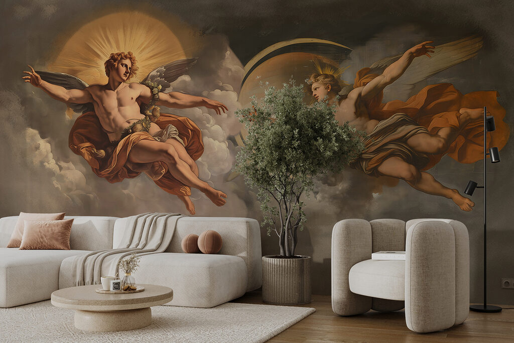 Vleugels in een wolkenfresco — interieur 2