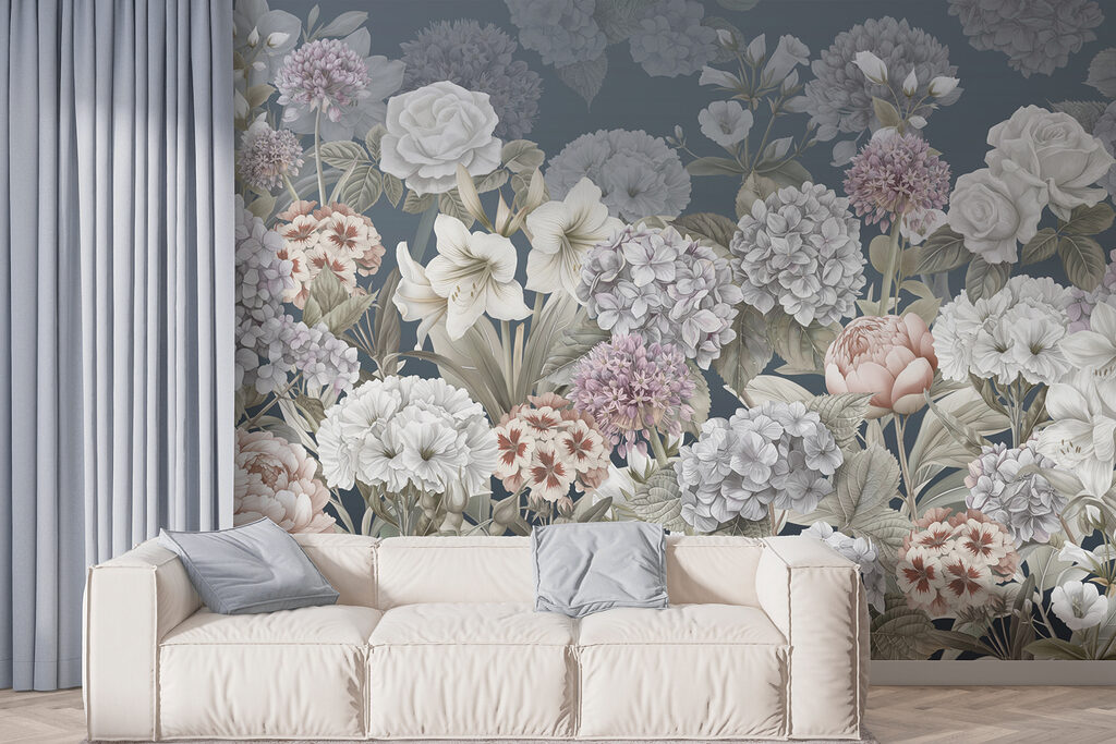 Een overvloed aan tuinbloemen — interieur 1