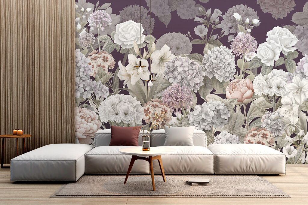 Een overvloed aan tuinbloemen — interieur 1