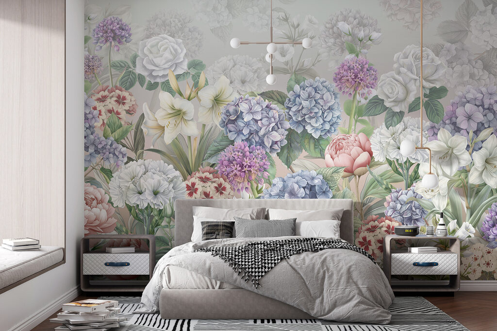 Een overvloed aan tuinbloemen — interieur 1
