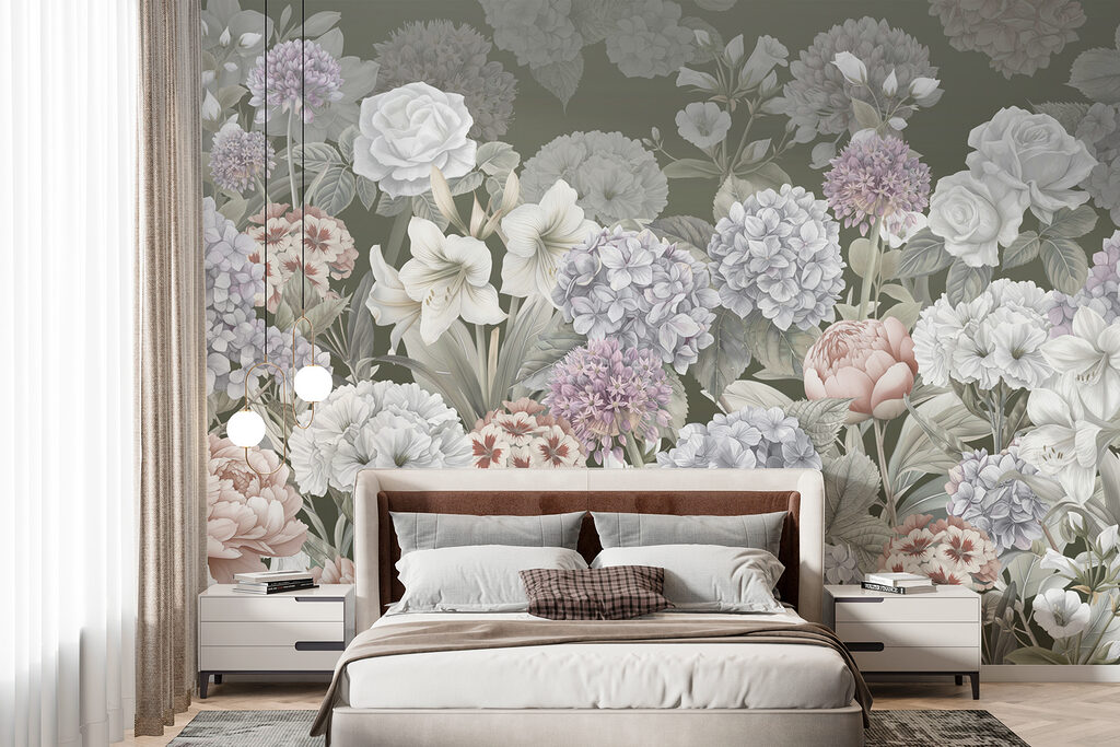 Een overvloed aan tuinbloemen — interieur 1