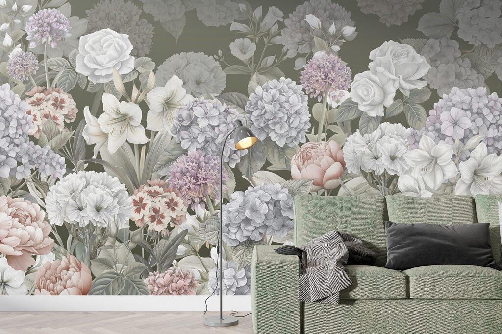 Een overvloed aan tuinbloemen — interieur 3