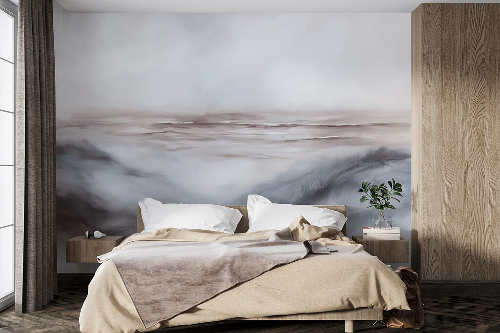 Grijze golven onder nevel — interieur 1