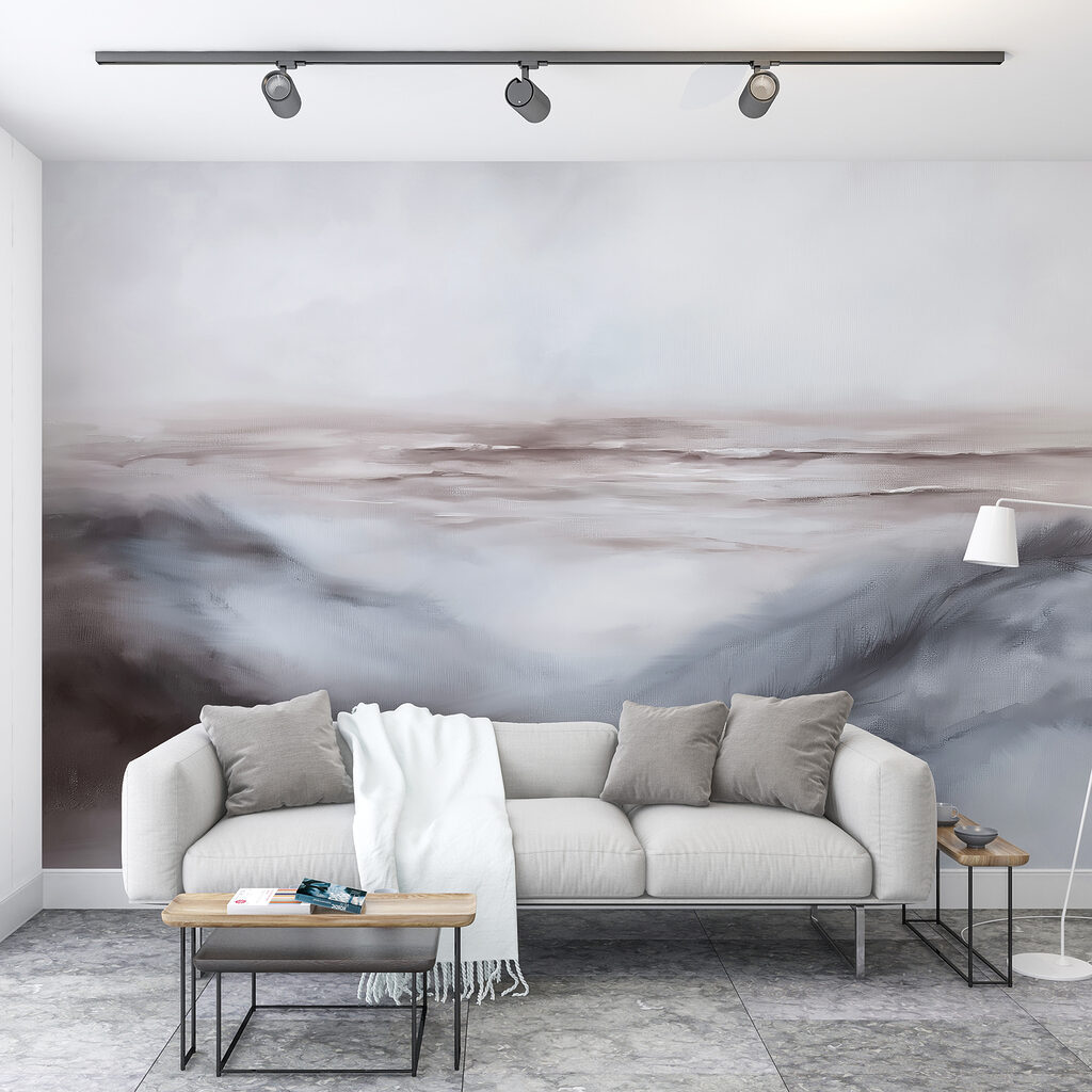 Grijze golven onder nevel — interieur 3