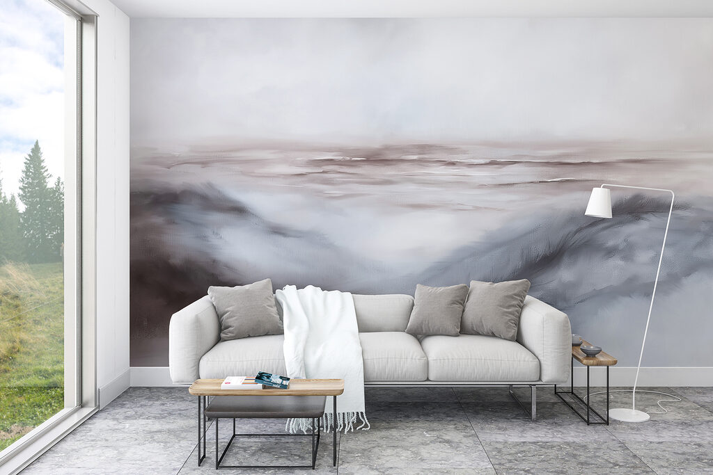 Grijze golven onder nevel — interieur 4