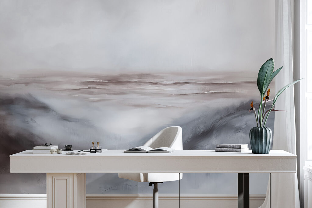 Grijze golven onder nevel — interieur 5