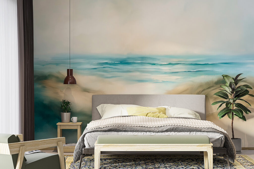 Schilderij van een strand — interieur 1