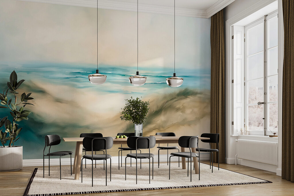 Schilderij van een strand — interieur 2