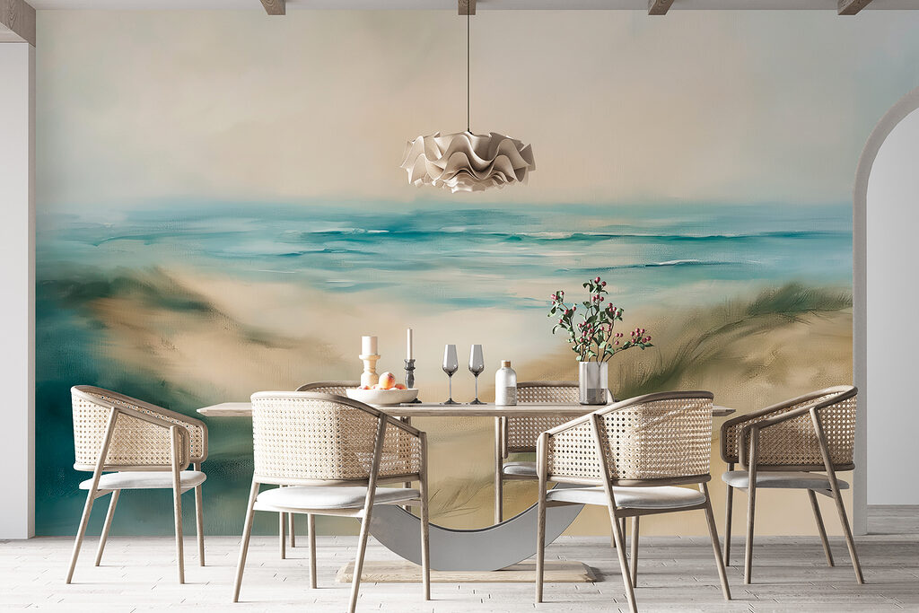 Schilderij van een strand — interieur 3