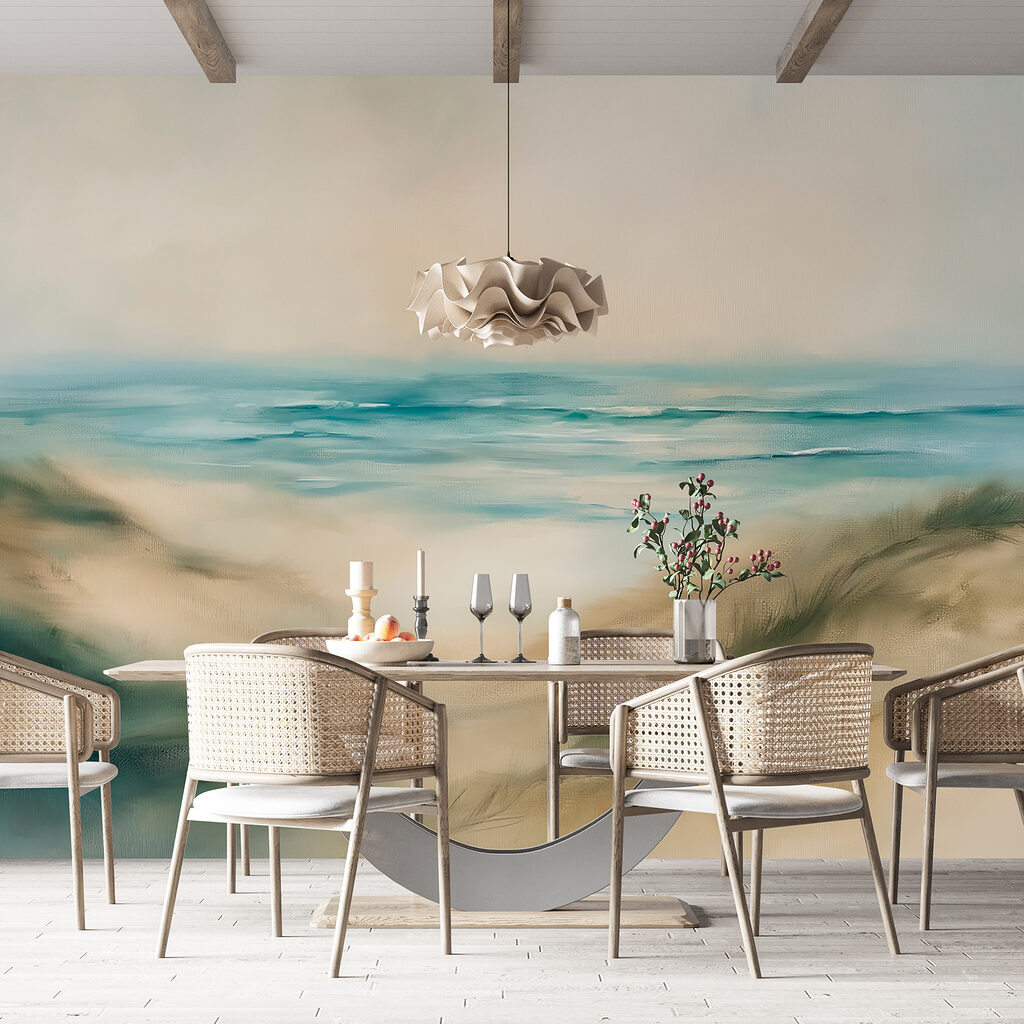 Schilderij van een strand — interieur 4
