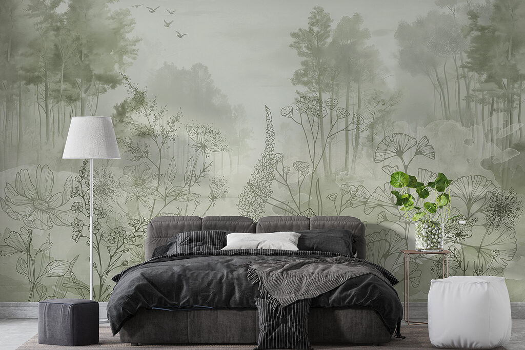 Bloemcontouren voor een bosrand — interieur 1