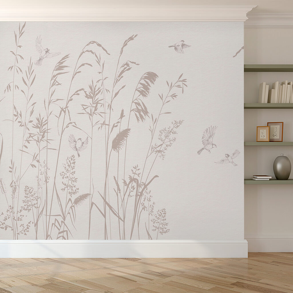 Grijze grassen in lijnwerk — interieur 2