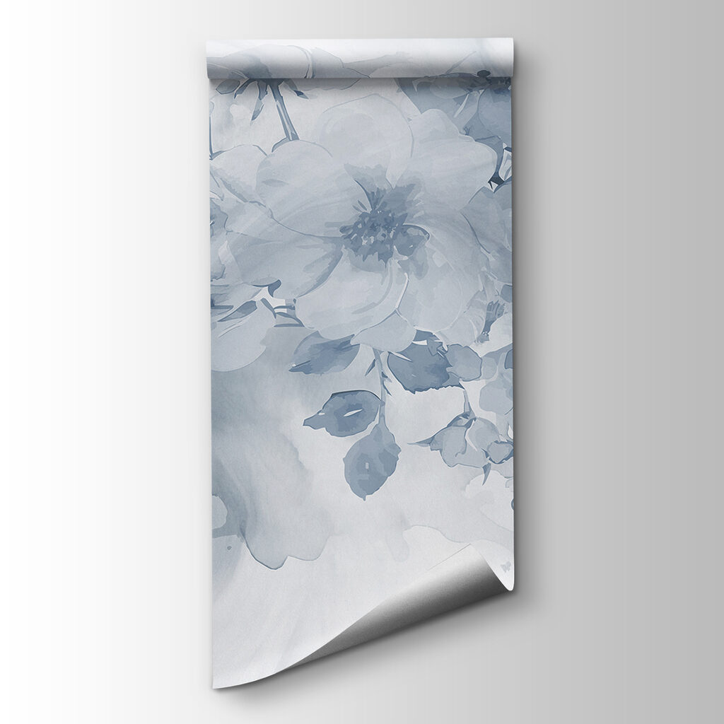 Blauw boeket in waterverf — productweergave