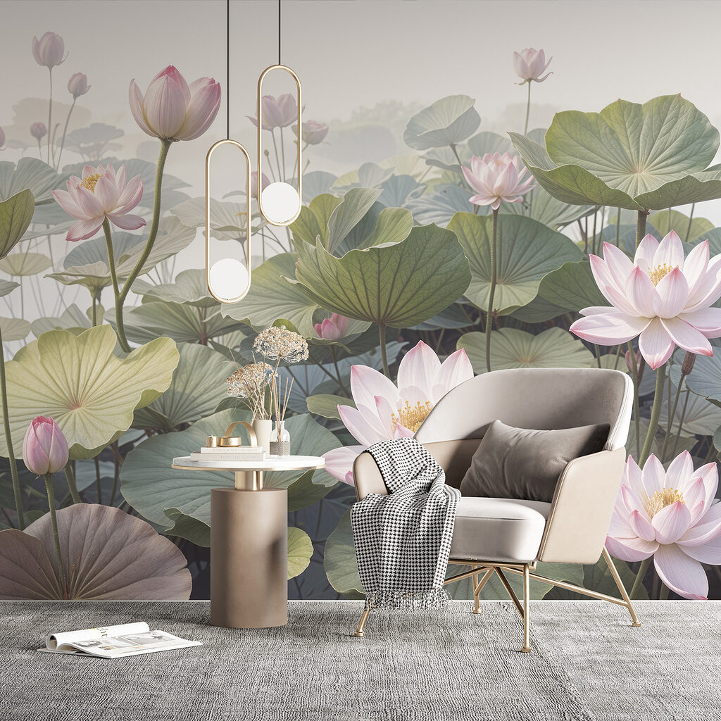 Lotussen tussen ronde bladeren — interieur 2