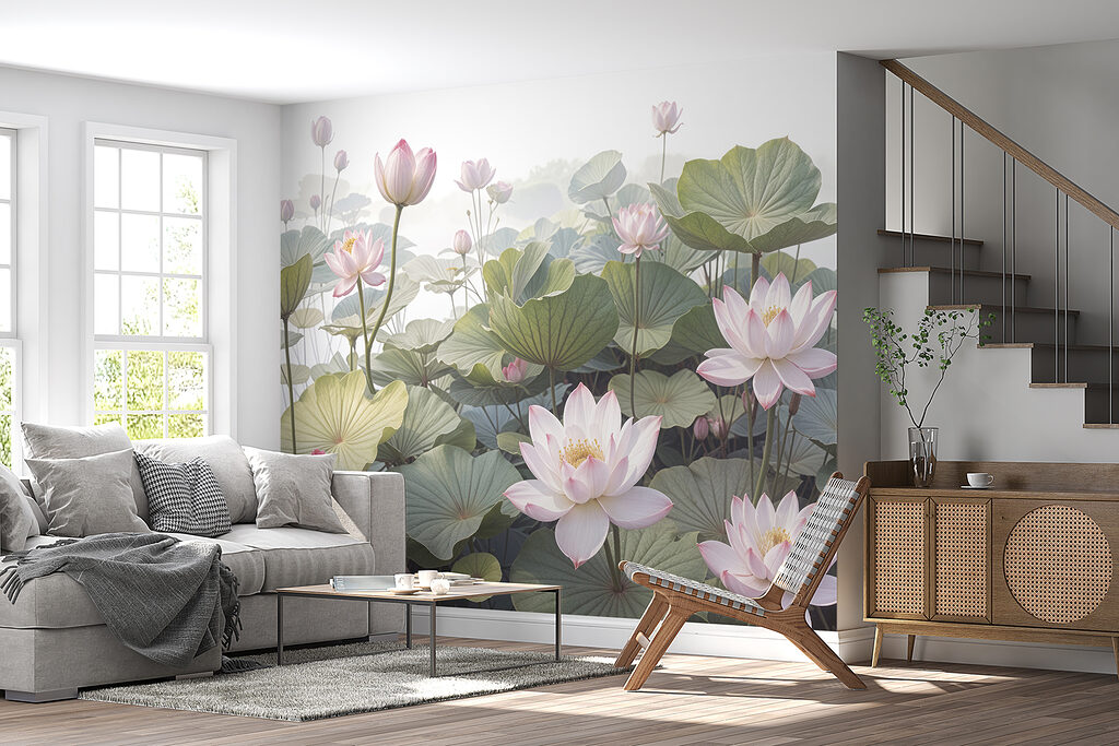 Lotussen tussen ronde bladeren — interieur 5